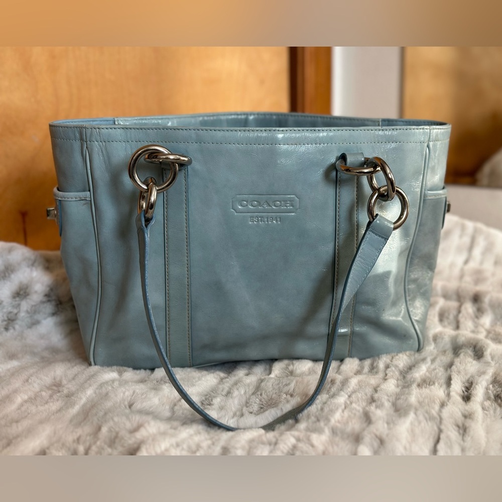 Blue Coach Purse